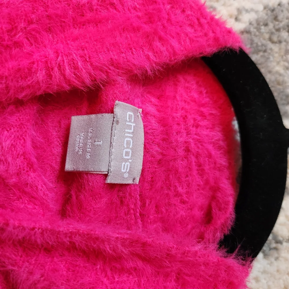 Chicos eyelash sweater, med